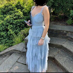 Elegant Blue Maxi Dress